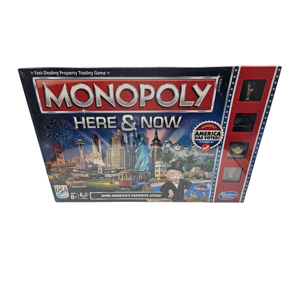 MONOPOLY Here‎ and Now World Edition Board Game Limited Edition NIB 2015 Sealed - Picture 1 of 5